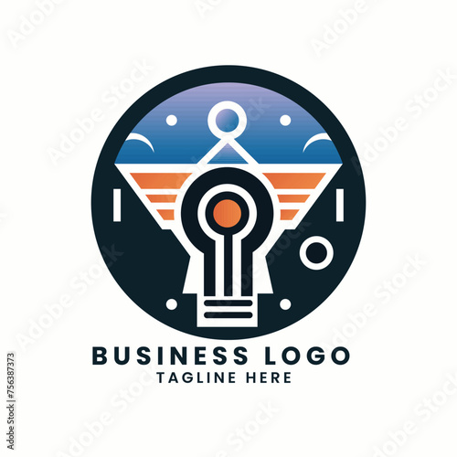 Abstract business real estate house building company factory vector logo concept symbol elements design template of business logo