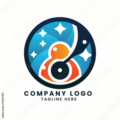 Abstract business real estate house building company factory vector logo concept symbol elements design template of business logo