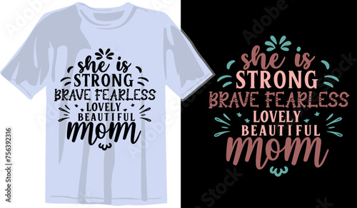 Mom Mama Mother’s Day SVG PNG Typography illustration Crafts and T-shirt Design