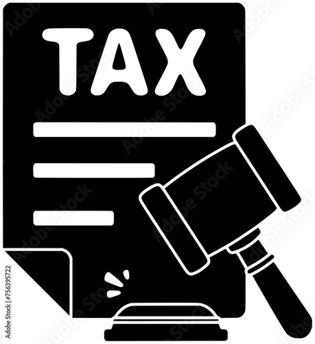 tax illustration account silhouette percent logo inheritance icon investment outline law money office paper paperwork pay payment refund government shape office paper for vector graphic background