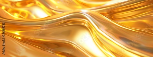 flow form, stage background, light yellow and gold surface smooth