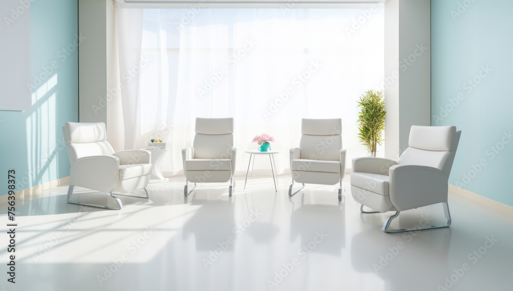 Minimalistic Elegance: Modern Furniture in a White Interior