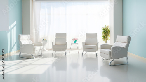 Minimalistic Elegance: Modern Furniture in a White Interior © SHOTPRIME STUDIO