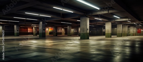 Underground parking vacant