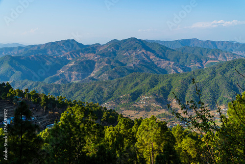 View of the green mountains at Uttarakhand India © CLICK ON THE WAY