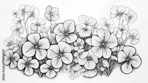 coloring page, black lineart with white background