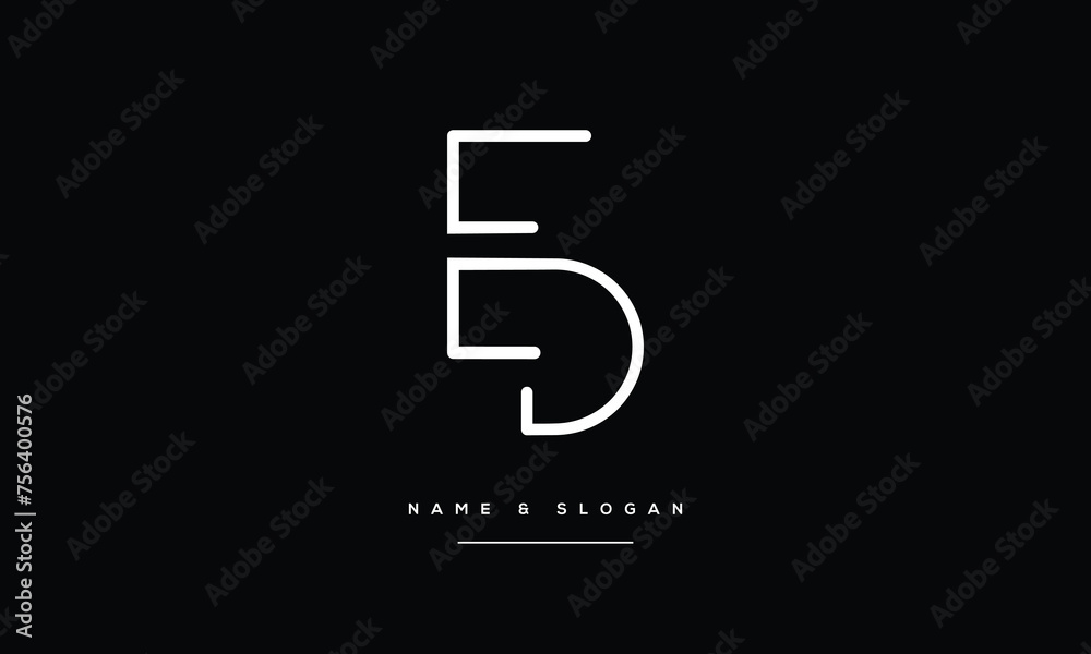ED, DE, Abstract Letters Logo Monogram
ED, DE, Abstract Letters Logo Monogram