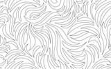 Hand drawn abstract line pattern seamless vector pattern for prints textile colorful minimalist curved line ornamental decorative texture background