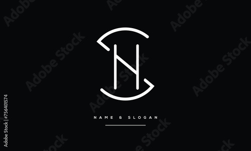 SH, HS, Abstract Letters Logo monogram