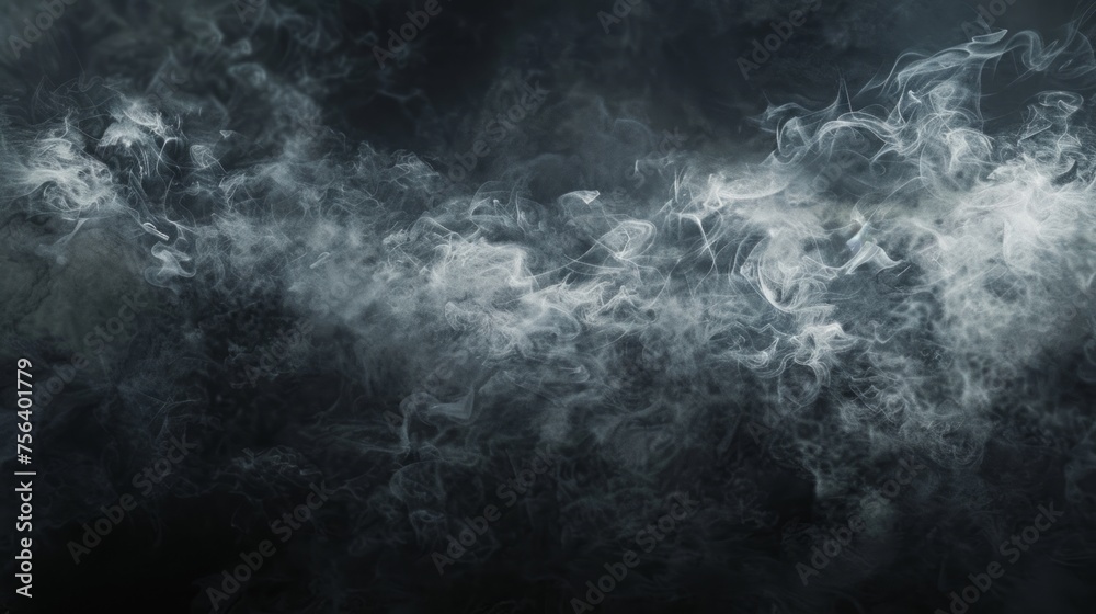 A dark, smokey clouds with a thick, hazy cloud