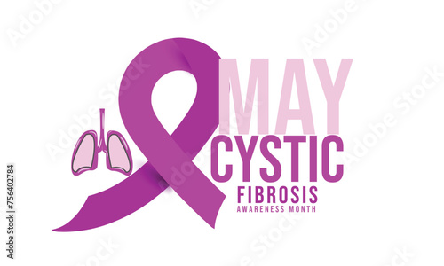 Cystic fibrosis awareness month. background, banner, card, poster, template. Vector illustration.