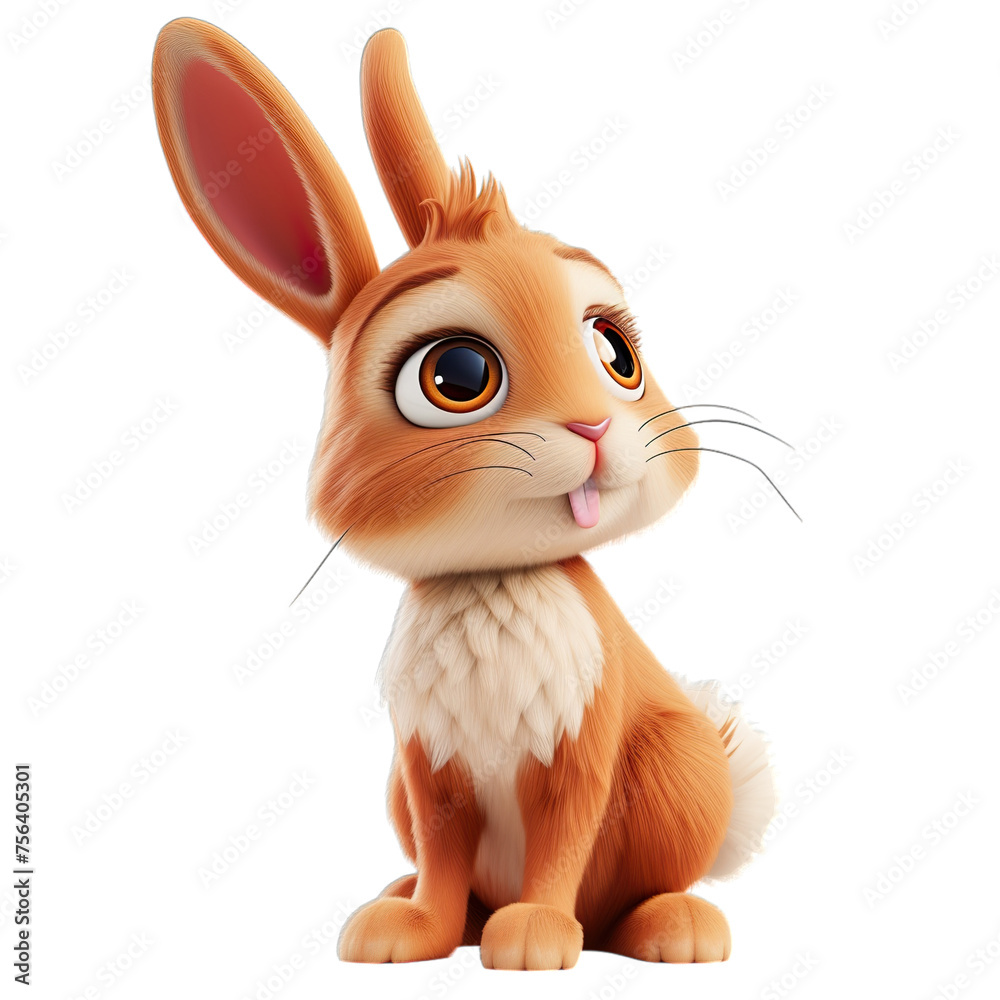 rabbit isolated rabbit isolated
