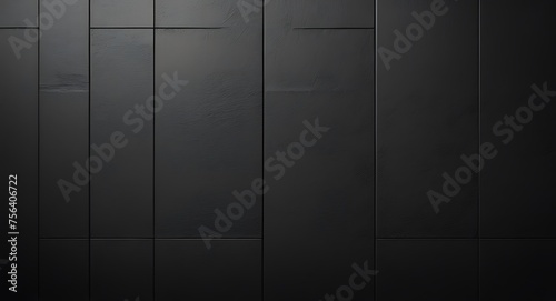 Abstract black wall texture background. Generative AI