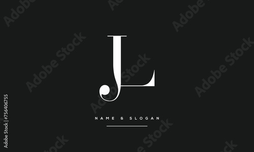 JL, LJ ,J, L, Abstract Letters Logo monogram photo