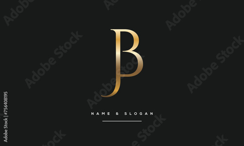 JB, BJ, J, B, Abstract Letters Logo monogram