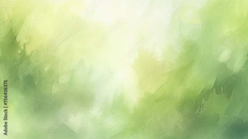 abstract watercolor green background summer spring energy freshness.