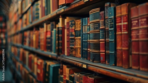 A library with many books on the shelves