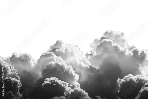 cumulus clouds png isolated on a transparent background