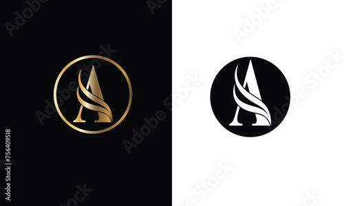 A, AA, Abstract Letters Logo monogram