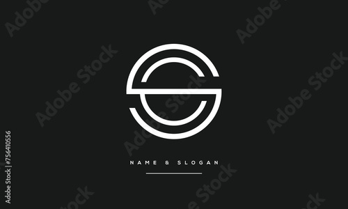 SC, CS, S, C, Abstract Letters Logo Monogram