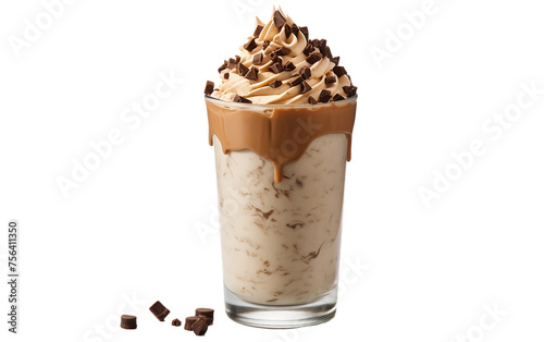 Creamy milkshake infused with rich chocolate and nutty flavors.