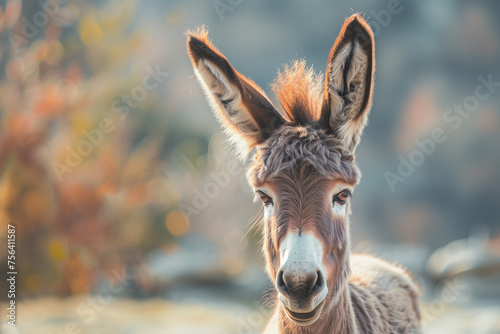 donkey looks straight out at the camera © AAA