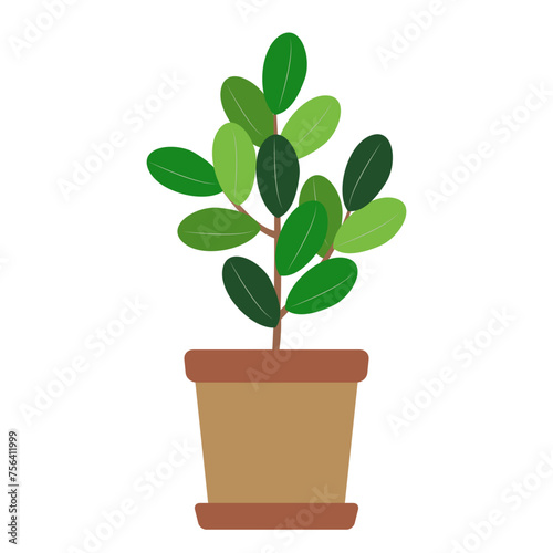 Home Office Plant In Pot Icon