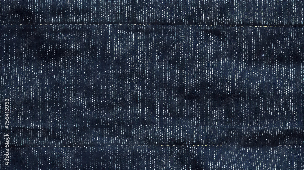 Detailed close-up of denim showing the seams and personality of the fabric Detailed close-up of denim showing the seams and personality of the fabric