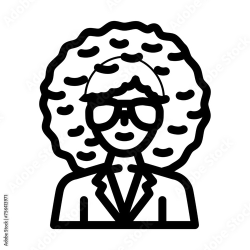 strobe lights disco party line icon vector. strobe lights disco party sign. isolated contour symbol black illustration