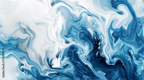 abstract texture blue color blending into white color. generative AI