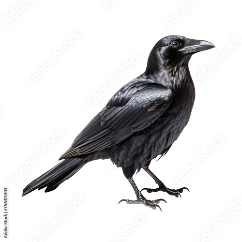 A raven isolated on transparent background © roy9