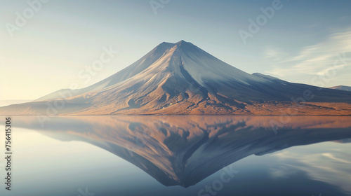 Mountain reflect in the lake.
