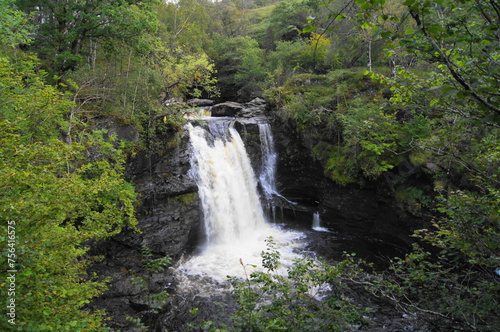 Falls of Falloch, on the River Falloch, near Crianlarich, County of Stirling, Scotland, UK off the A82