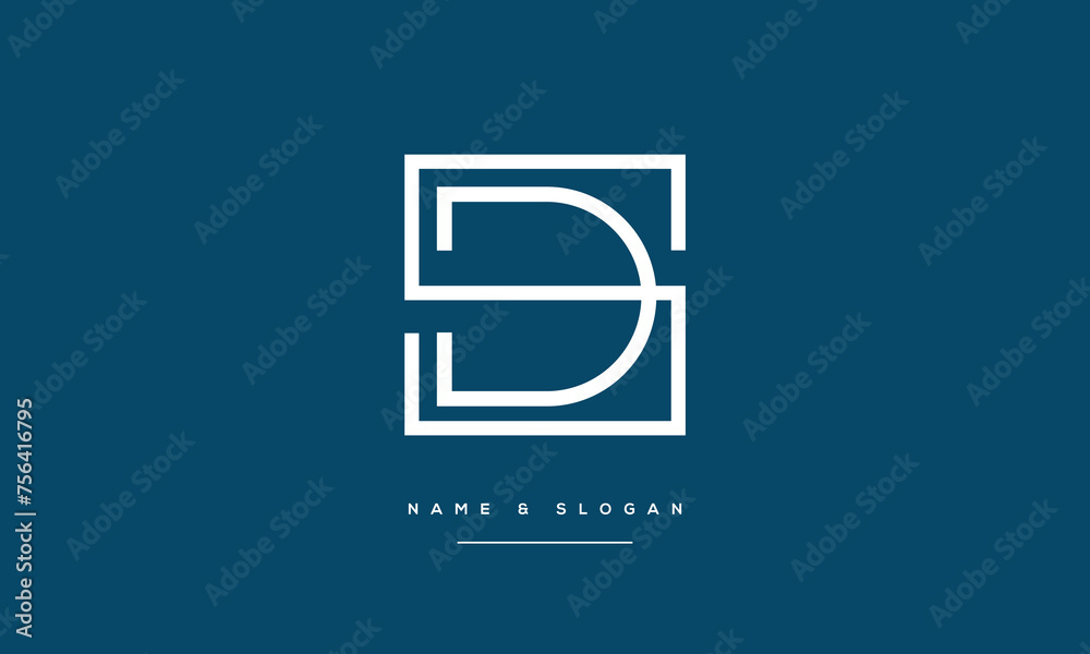 SD, DS, S, D, Abstract Letters Logo monogram SD, DS, S, D, Abstract Letters Logo monogram