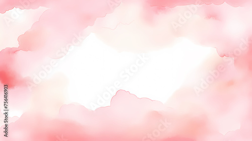 Abstract watercolor background with watercolor splashes around the edges and space for text