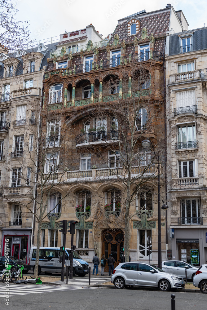 Lavirotte Building by Jules Lavirotte in Paris, France