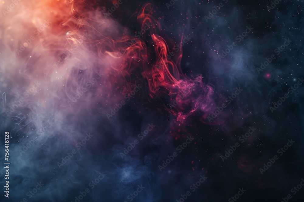 Weary Particle Effects With Smoke And Spotlight Creepy Smokey with Peru Colors Abstract Background