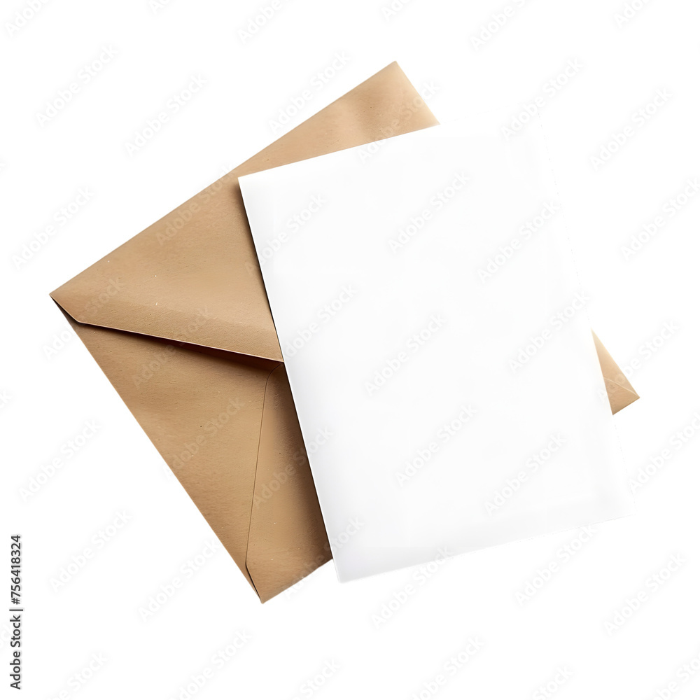 greeding card mock up, isolated on white or transparent background greeding card mock up, isolated on white or transparent background