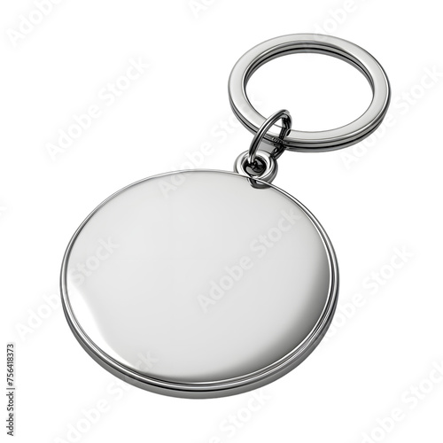 keychain mockup, blank, isolated on white or transparent background 
