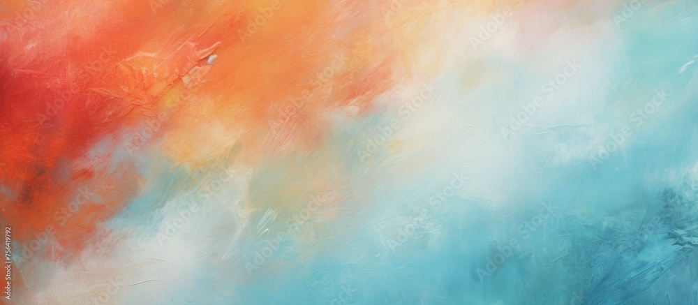 Fototapeta premium Abstract oil texture background on canvas. Contemporary art.