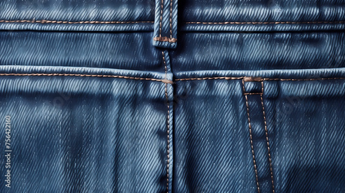 Detailed close-up of denim showing the seams and personality of the fabric