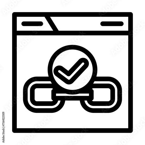 dofollow seo line icon vector. dofollow seo sign. isolated contour symbol black illustration photo