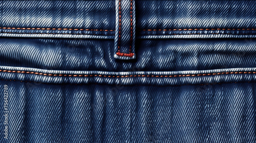 Detailed close-up of denim showing the seams and personality of the fabric