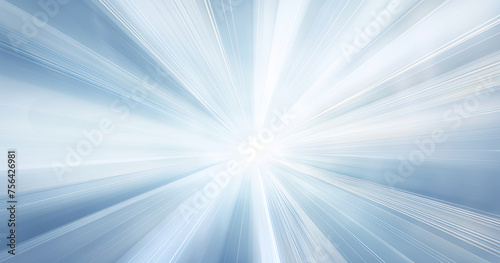 Blue and White Abstract Background With Light Streaks