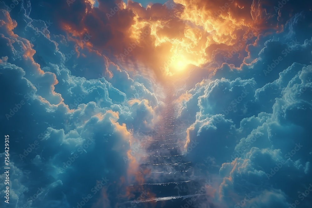 Stairway to heaven in heavenly, Religion background