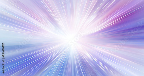 Blue and White Background With Star Burst