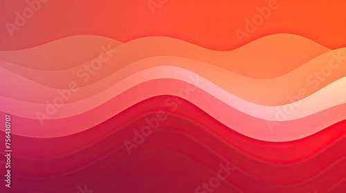 Red and Pink Background With Wavy Lines