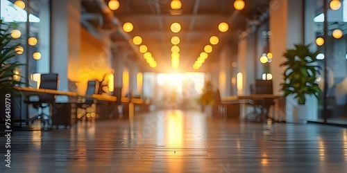Blurry office interior backdrop serene and professional workspace atmosphere . Concept Blurry Office Interior  Serene Workspace  Professional Atmosphere