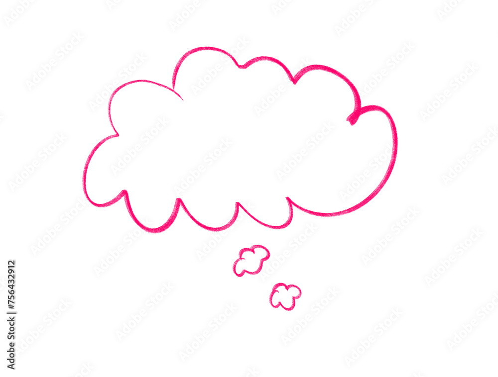 pink thinking bubble clip art sketch on transparent background pink thinking bubble clip art sketch on transparent background