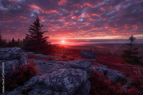 Dolly Sods Sunrise.AI generated